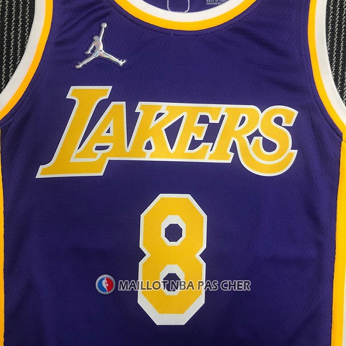 Maillot Los Angeles Lakers Kobe Bryant NO 8 Statement 2021-22 Volet